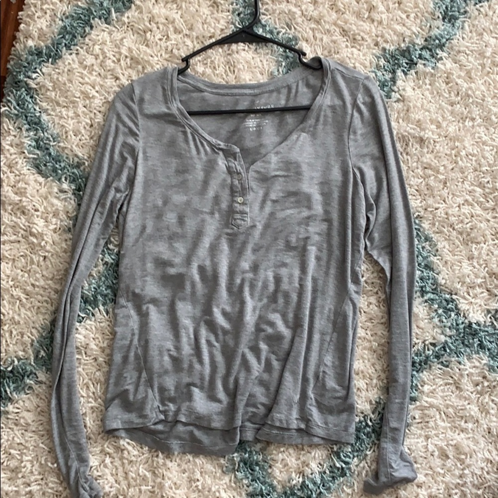 American Eagle Henley Long Sleeve
